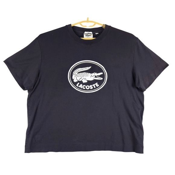 Lacoste Classic Logo T-Shirt Unisex Black Cotton Tee Top XXL - Picture 1 of 6